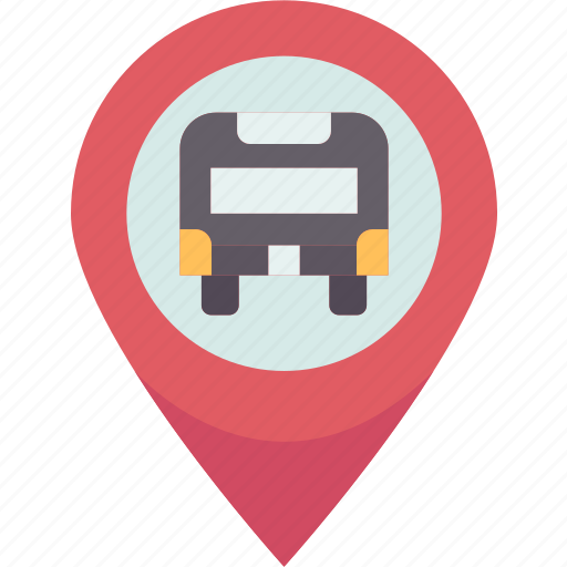 Bus, location, service, map, point icon - Download on Iconfinder