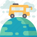 bus, travel, trip, tour, journey