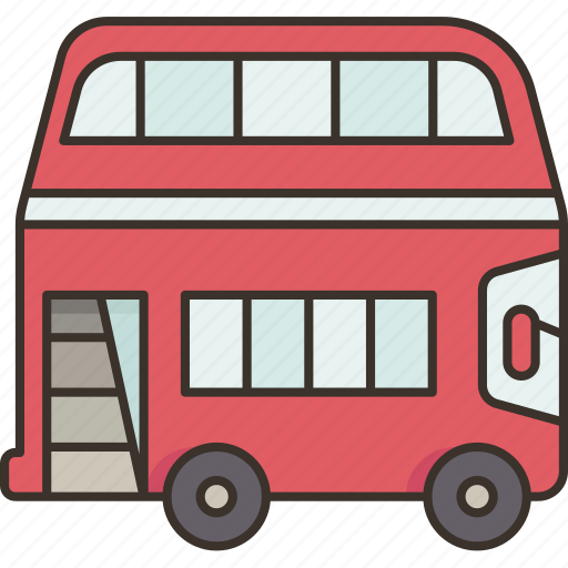 Bus, double, decker, passengers, transportation icon - Download on Iconfinder