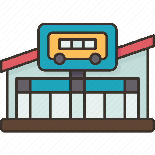 Bus, station, transport, transit, travel icon - Download on Iconfinder