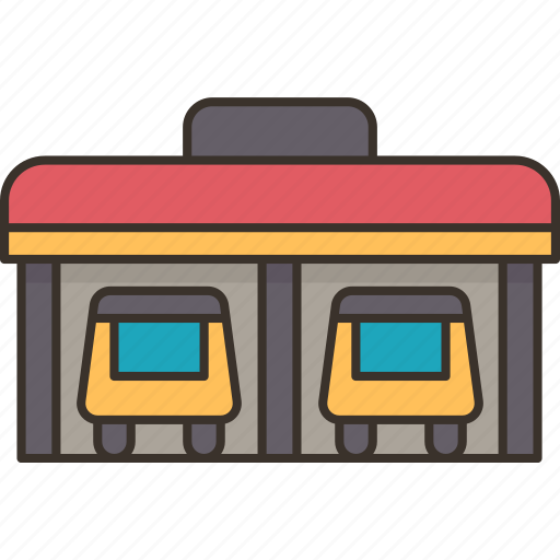 Bus, terminal, station, transport, transit icon - Download on Iconfinder