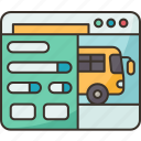 bus, website, information, online, service