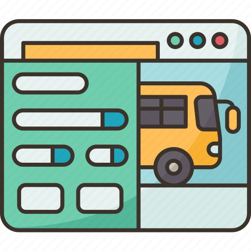 Bus, website, information, online, service icon - Download on Iconfinder