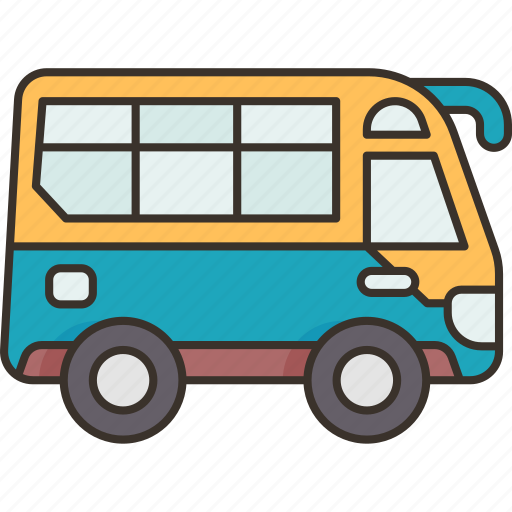 Minibus, automobile, vehicle, passenger, travel icon - Download on Iconfinder