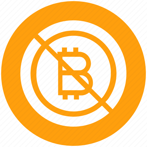 Ban, bitcoin, blockchain, coin, cryptocurrency, digital currency, money icon - Download on Iconfinder