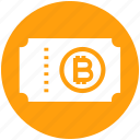 bitcoin, document, ecommerce, invoice, receipt, ticket, voucher
