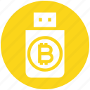 bitcoin, crypto, cryptocurrency, drive, flash, storage, usb