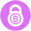 bitcoin, bitcoin lock, cryptocurrency, lock, protection, safe cryptocurrency, security 