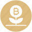 bitcoin, blockchain, cryptocurrency, growth, invest, plant, value 