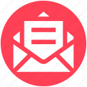 envelope, letter, mail, message, open letter