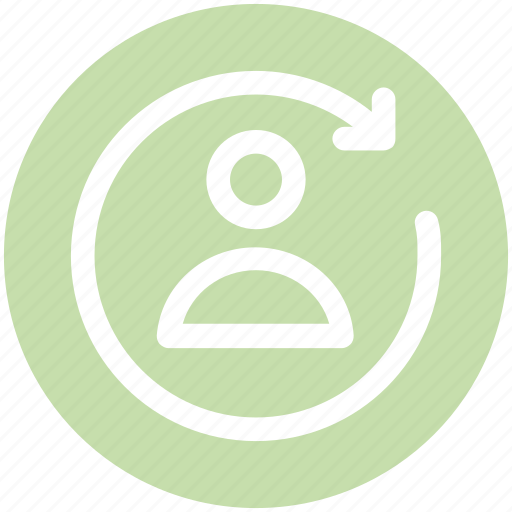 Avatar, circle, loading, processing, recycling, synching, user icon - Download on Iconfinder
