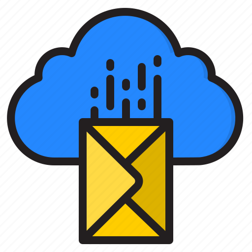 Cloud, email, envolope, mail, sending icon - Download on Iconfinder