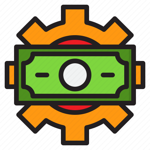 Business, currency, finance, gear, money icon - Download on Iconfinder