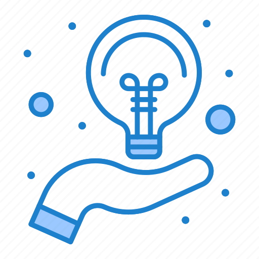 Bulb, creative, hand, idea icon - Download on Iconfinder