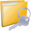 archive, encrypted, folder, key, password, storage 