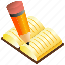 book, education, pencil, text, writing