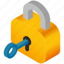 key, lock, password, safety