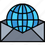 email, envelope, global, globe, inbox, letter, mail 