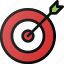 bullseye, plan, success, target 