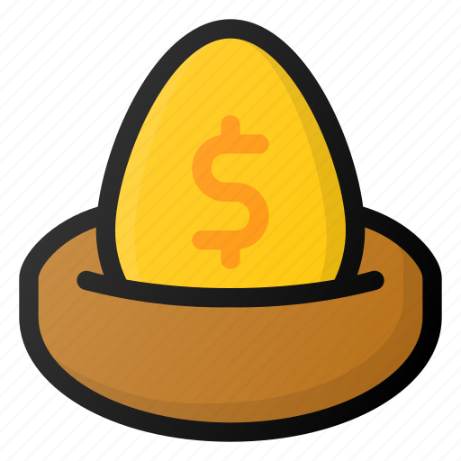 Egg, finance, gold, investment, nest, value icon - Download on Iconfinder