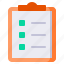 task, list, checklist, clipboard, paper, document, report 