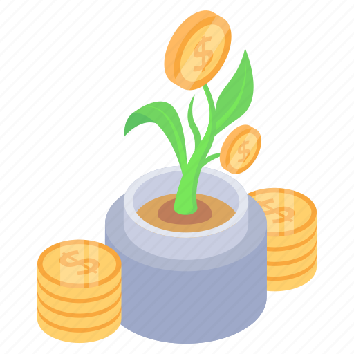 Money growth, money plant, business development, dollar plant, financial growth icon - Download on Iconfinder
