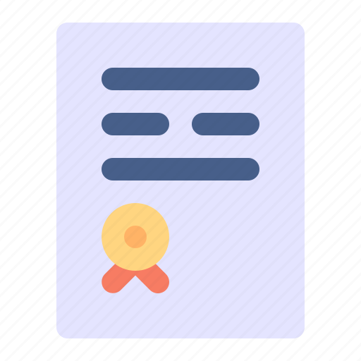 Contract, certificate, license, document, diploma icon - Download on Iconfinder