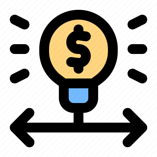 Idea, lamp, money, crowdfunding, stockholder icon - Download on Iconfinder