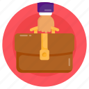 briefcase, business, portfolio, bag, job