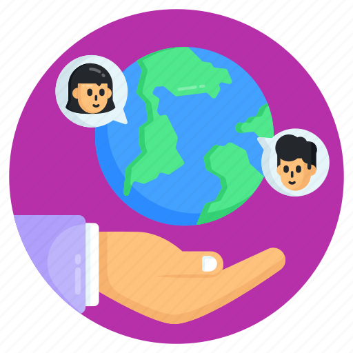 Global chat, global team, global communication, worldwide communication, international communication icon - Download on Iconfinder