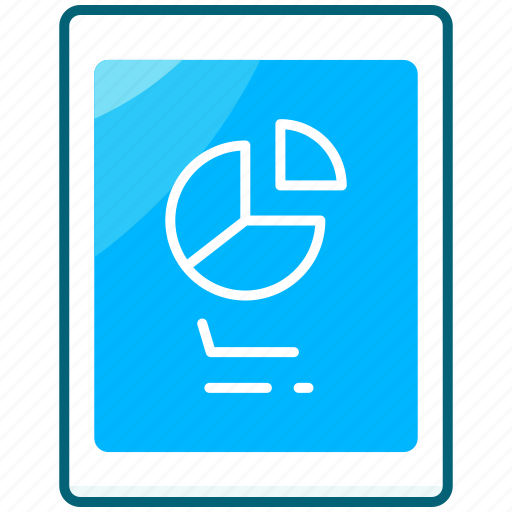 Tablet, graph, chart, report icon - Download on Iconfinder