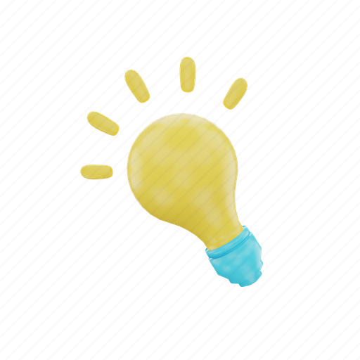 .png, creative, idea, lamp, bulb, technology, concept 3D illustration - Download on Iconfinder