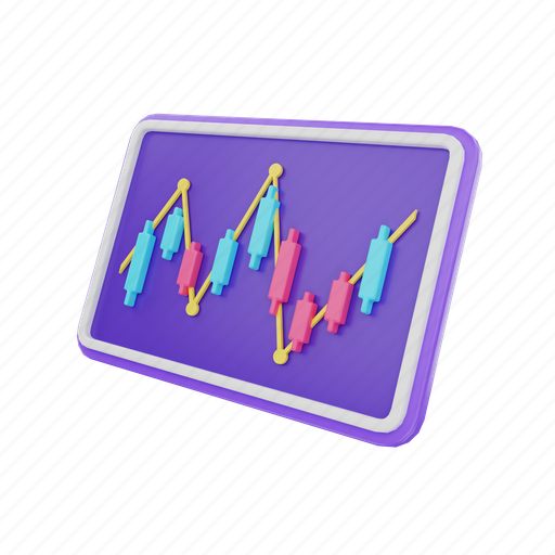 Chart, illustration, business, graph, analysis, diagram, finance 3D illustration - Download on Iconfinder