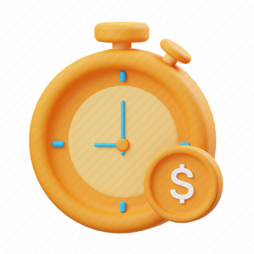 Time, clock 3D illustration - Download on Iconfinder