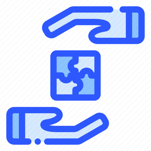 Puzzle, teamwork, synergy, cooperation, partners icon - Download on Iconfinder