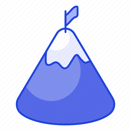 Mission, milestone, achievement, peak, hill, mountain, success icon - Download on Iconfinder
