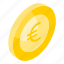 euro, coin, asset, wealth, saving, european, cash 