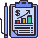 clipboard, business, report, statistics, document, finance
