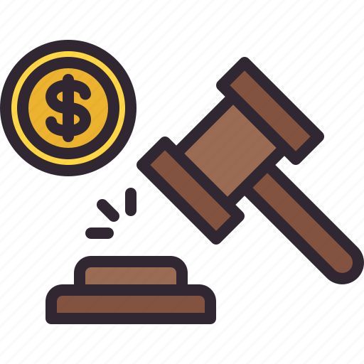 Justice, auction, bid, law, hammer icon - Download on Iconfinder