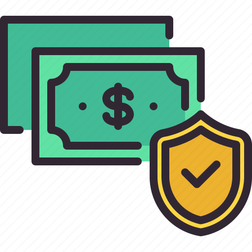Money, payment, shield, protection, security icon - Download on Iconfinder