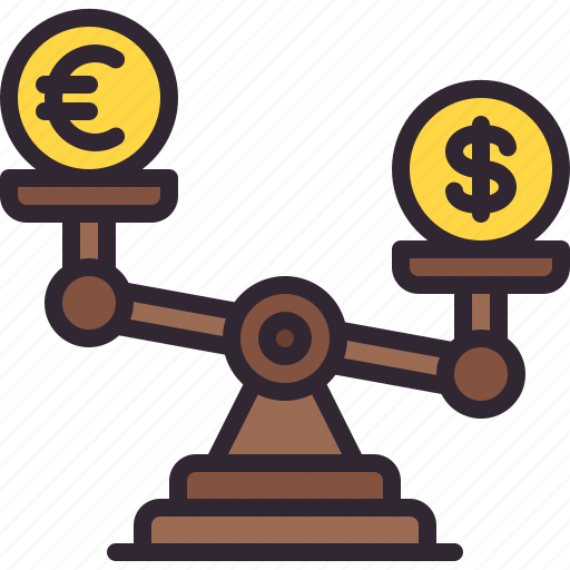Scale, value, currency, euro, dollar icon - Download on Iconfinder