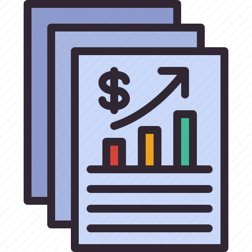 Stock, market, report, document, graph, statistics icon - Download on Iconfinder