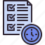 time, management, report, document, data, checklist 