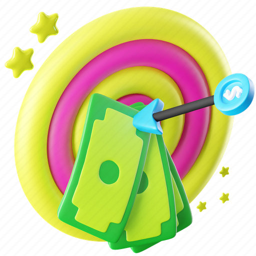 Target, goal, aim, focus, marketing, success, arrow 3D illustration - Download on Iconfinder