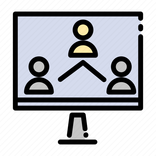 Business, structure, people, team, monitor, display, group icon - Download on Iconfinder