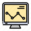 business, monitor, graph, chart, analysis, analytics, device