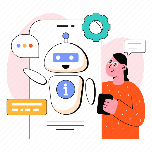 Bot, chat, intelligence, comment, communication illustration - Download on Iconfinder