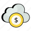 money, cloud, commerce, coin, currency, investment, savings, business and finance 