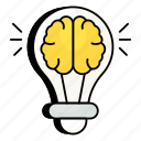 smart, bulb, light, science, electronics, idea, brain, bright
