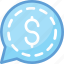 business chat, chat bubble, dollar, live chat, online business 